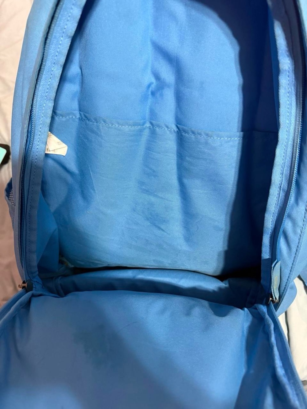 Nike Light Blue Unisex Backpack with Bungee Cord - Picture 2 of 4